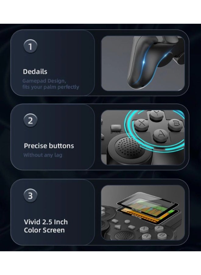 ShebSheb - 520-in-1 Retro Handheld Game Console,Portable Handheld Gaming Console,Classic Video Games with AV TV Out for Kids - Image 1