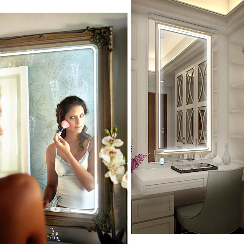 Blikshin LED Vanity Mirror Lights, Hollywood Style Makeup Lighting, 10FT/6000K/Dimmable/12V Adapter/Self-Adhesive Strip Lights for Mirror, Lighting for Makeup Vanity Table & Bathroom Mirror - Image 2