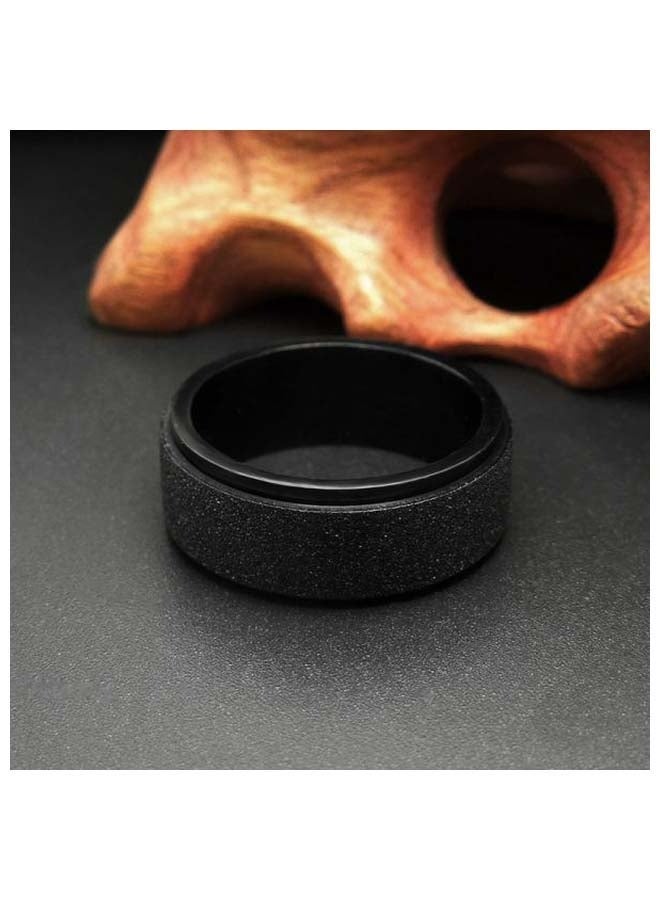 ROMAD Titanium Steel Matte Ring – 8MM Durable Unisex Ring, Comfort Fit, Scratch-Resistant, Fashion Jewelry for Daily Wear, Gifting & Special Occasions  - Image 4