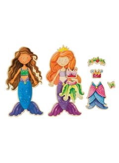 Bendon Ts Shure Mermaids Sea Life 40Piece Wooden Magnetic Dress Up Doll 50460  - Image 3