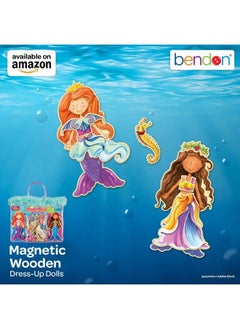 Bendon Ts Shure Mermaids Sea Life 40Piece Wooden Magnetic Dress Up Doll 50460  - Image 5