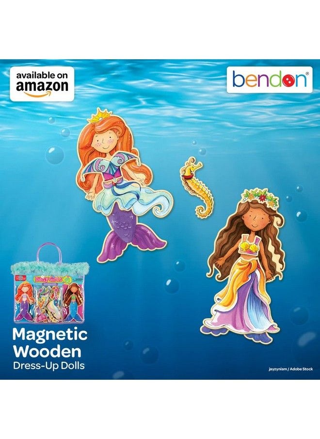 Bendon Ts Shure Mermaids Sea Life 40Piece Wooden Magnetic Dress Up Doll 50460  - Image 5