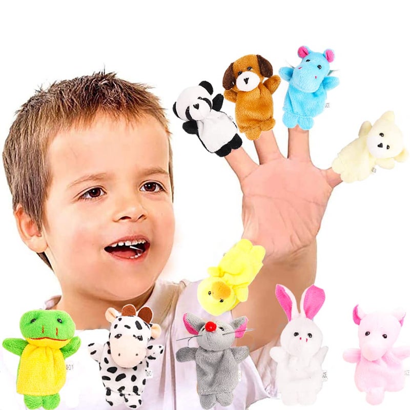 Miaopen 10Pcs Finger Puppets Set - Soft Plush Animals Finger Puppet Toys for Kids, Mini Plush Figures Toy Assortment for Boys & Girls, Party Favors for Shows, Playtime, Schools - Image 5