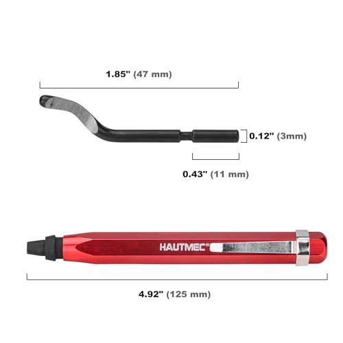 HAUTMEC Copper Tubing Cutter Set 3 PCS Copper Pipe Cutter Tool, In Portable Storage Case, Includes 1/2 in., 3/4 in., and 1 in. Cutters, Reaming Pen, 3 Spare Cutting Wheels, 1 Spare Deburring Blade - Image 4