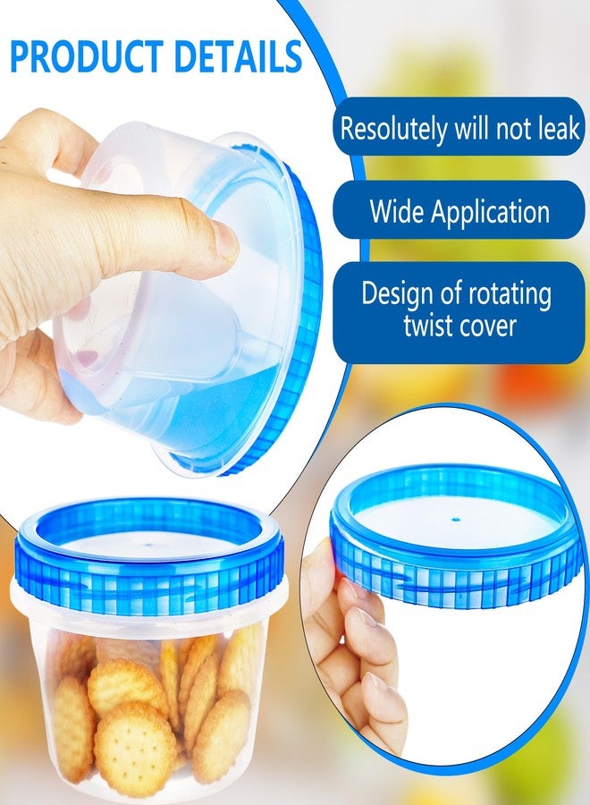 Conagel 18 Pack 16 oz Freezer Storage Containers with Screw Lids Plastic Leakproof Stackable Clear Storage Containers for Food Soup Fruit Oats - Image 3