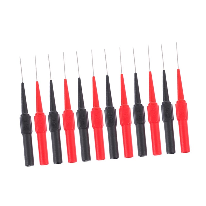 1 حزمة 6 مجموعات مجموعة اختبار الملتيميتر مسابر خلفية إبر لصيانة السيارات أدوات اختبار كهربائية معزولة - Image 1