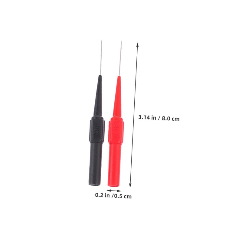 1 حزمة 6 مجموعات مجموعة اختبار الملتيميتر مسابر خلفية إبر لصيانة السيارات أدوات اختبار كهربائية معزولة - Image 3