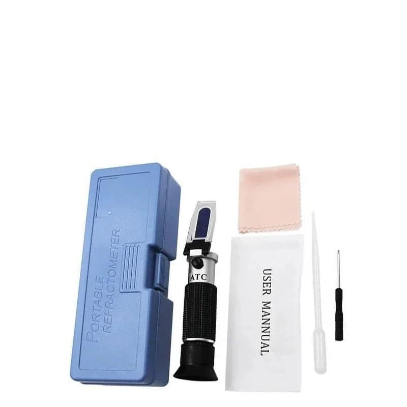 Refractometer, Meter 0-32% 58-90% 0-80% Refractometer Sugar & Alcohol Meter Measurement Tool Fruit Wine Honey Sugar Bees Water Test,for Honey,ph Refractometer(0-80) - Image 1