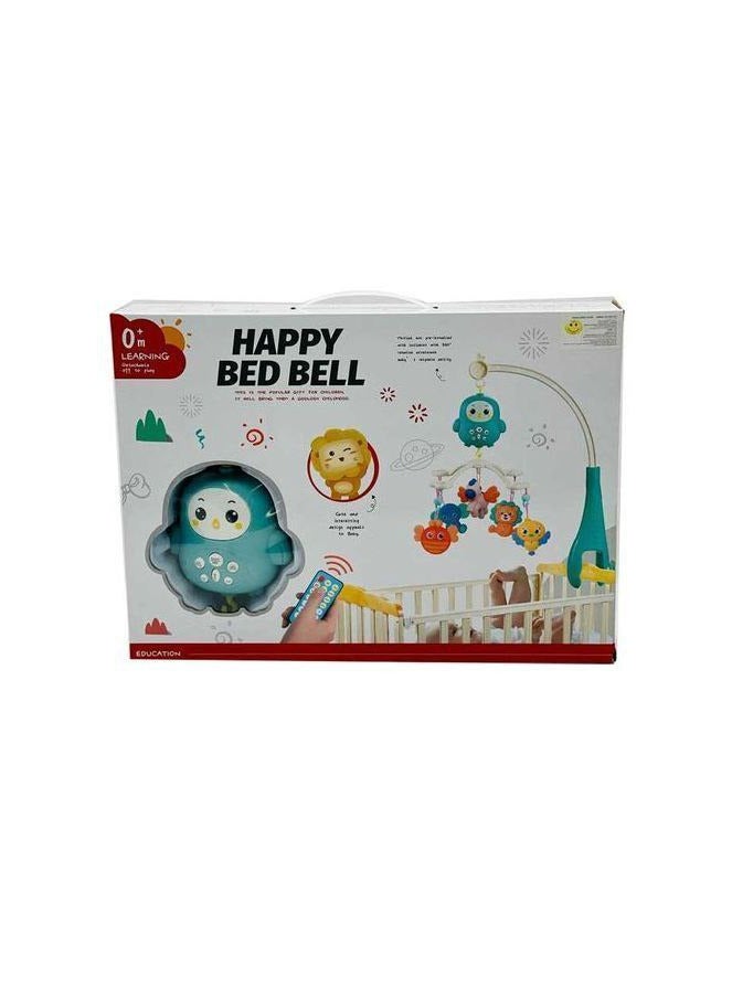 لعبة بيبي بيد بيل الموسيقية، جهاز تحكم عن بعد متعدد الوظائف مزود بجرس سرير أطفال متنقل 360 درجة دوران - Image 1