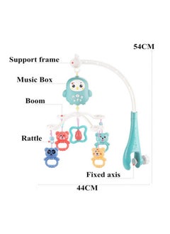 Generic Baby Bed Bell Musical Toy, Multi-Functional Remote Control Baby Bed Bell Mobile 360 ​​Degree Rotation  - Image 3