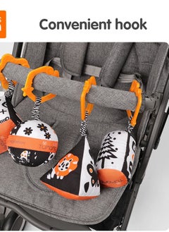 TUMAMA KIDS Black and White hanging rattle set - 4 pieces  - Image 5