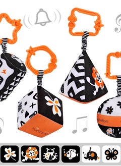 TUMAMA KIDS Black and White hanging rattle set - 4 pieces  - Image 2