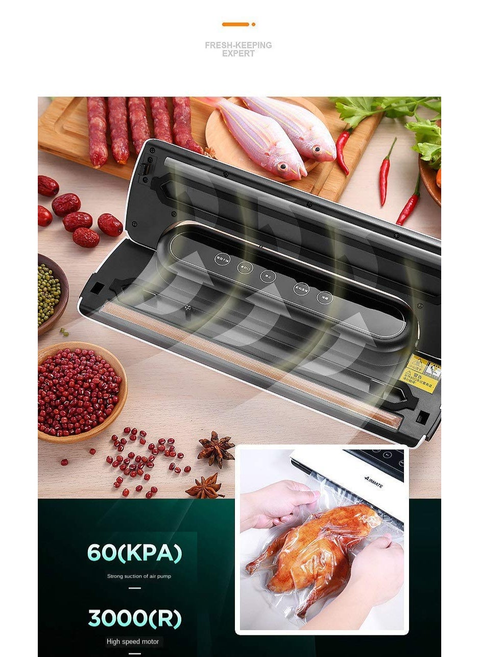 SGMSC SGMSC Automatic Vacuum Air Sealing System for Food Preservation with Starter Kit LED Indicator Lights Multi  - Image 3