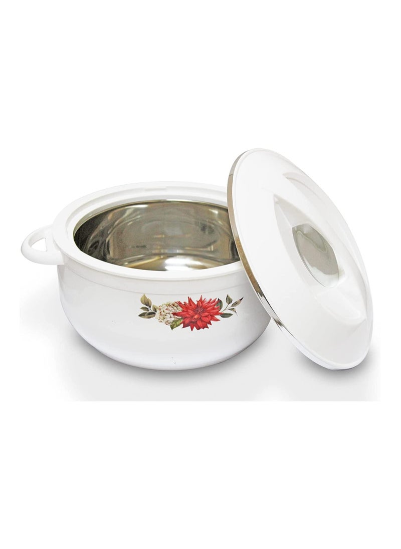 Asian - 3 Pcs Set Casserole Hotpot Stainless Steel Insulated Hot Pot Food Warmer And Cold With Lid Keep Food Warm For Up To 4 Hours And Cold For Up To 6 Hours Serving Dish Roti Box Nova - Image 1