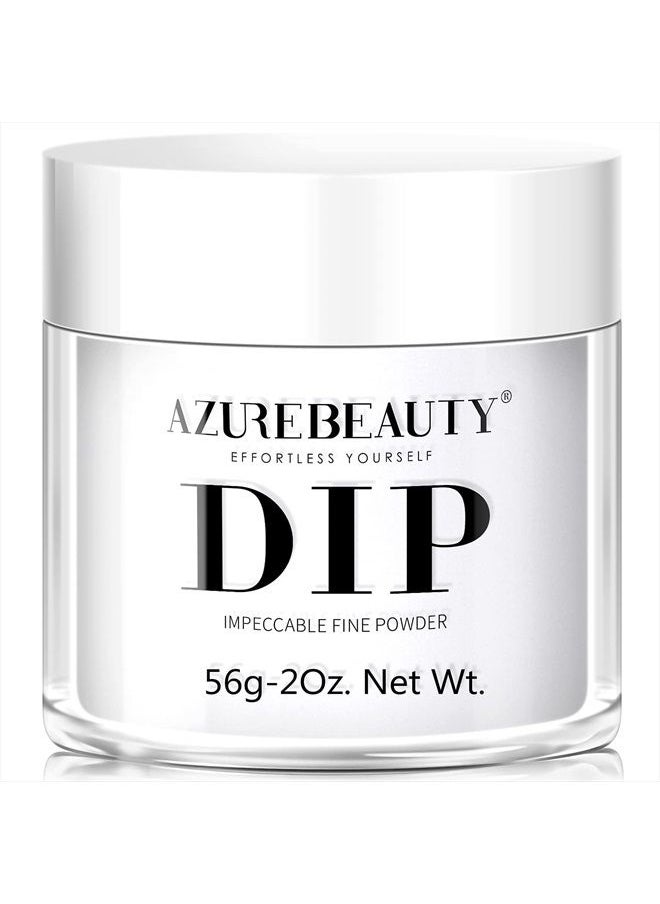AZUREBEAUTY Dip Powder Clear Color 2Oz/56g, Basic Transparent Acrylic Dipping Powder Crystal French Nail Art Starter Manicure Salon DIY at Home, Odor-Free, Long-Lasting, No Nail Lamp Needed  - Image 1