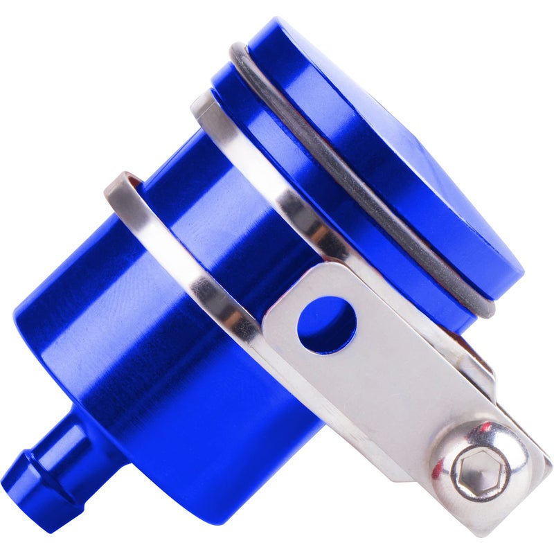 MRELC Universal Motorcycle Aluminum Brake Fluid Reservoir Oil Cup Fit For Yamaha Kawasaki Honda Suzuki BMW and more Blue - Image 3