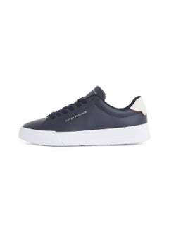 TOMMY HILFIGER Men's Th Court Sneakers - Leather, Blue  - Image 5