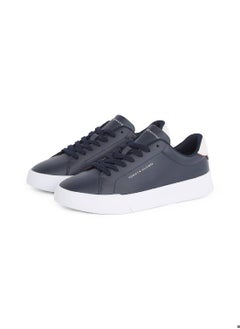 TOMMY HILFIGER Men's Th Court Sneakers - Leather, Blue  - Image 2