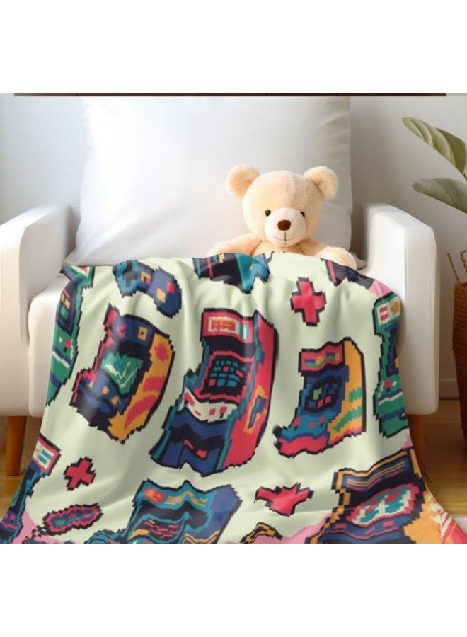 general Baby and children's cartoon flannel thin blanket (warm and comfortable, suitable for sleep, game use) 70cm*100cm - 923 - Image 5
