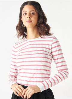 Crew Neck Striped T-shirt