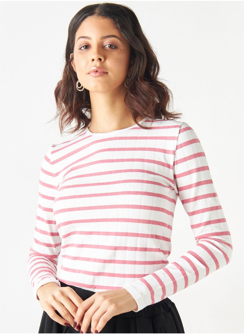 2Xtremz - Crew Neck Striped T-shirt - Image 1
