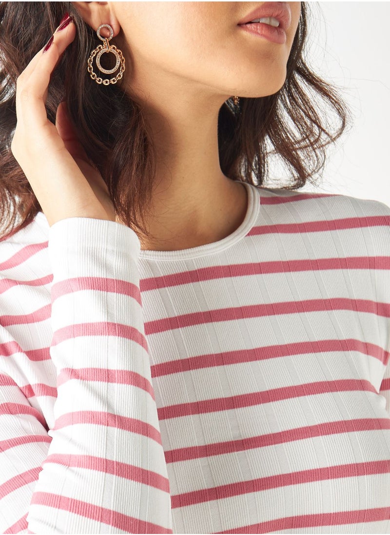 2Xtremz - Crew Neck Striped T-shirt - Image 1