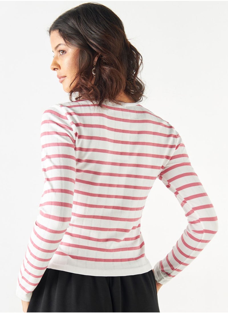 2Xtremz - Crew Neck Striped T-shirt - Image 1