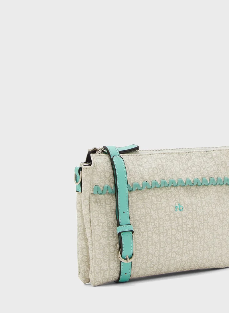 RoccoBarocco Galena Zip Closure Purse