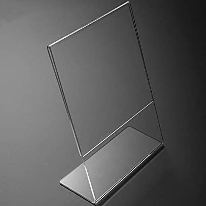 CPI 4 X 6 Inch (A6) Acrylic Bar code standee, QR Code L Shape Perfect for Restaurants, Promotions, Tent Card Paper Holder Photo Frames for BHIM, PHONEPE, GOOGLE Pay Stand (Transparent, Set of 1) - Image 5