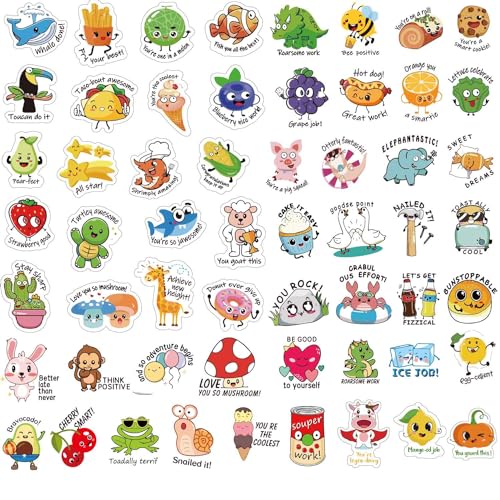 FNGEEN Punny Teacher Prize Stickers for Student, 464pcs Motivational Reward Sticker for Kids Fun, Classroom Must Have Essential for Teacher Elementary, Home School Supplies, Encouraging Incentives Stickers - Image 1