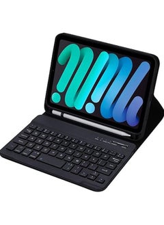 DUSALA Keyboard Case Compatible with IPad Mini 7 (2024) 8.3 Inch, with Detachable Bluetooth Keyboard and Protective Case Cover with Pen Slot Cover for IPad Mini 7 2024  - Image 1
