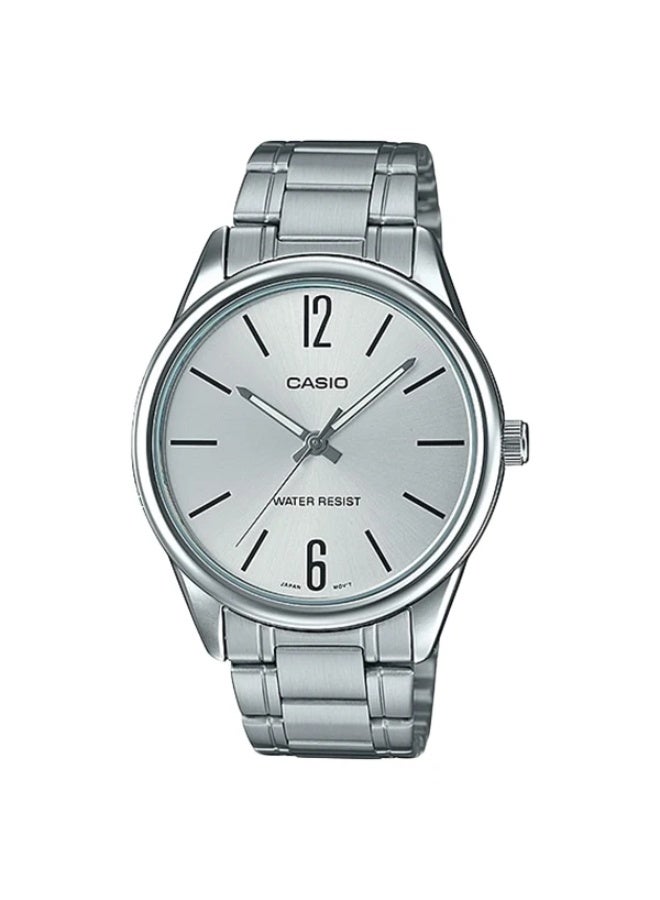 Casio Watch Stainless Steel Triple-fold Clasp Band , MTP-V005D-7BUDF - Image 1