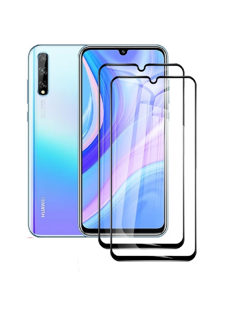 Super 2 Pieces Tempered Glass Screen Protector 5D Designed For Huawei Y8p Full Glue Edge to Edge Full Screen Coverage And Bubble Free - Image 1