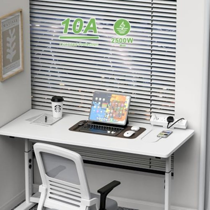 أجهزة الكمبيوتر المحمولة مع 65W USB-C الألومنيوم تخصيص شريط الطاقة سطح المكتب مع 3 بريطانيا Plug 3 USB Ports الحماية المضغوطة 1.8M حماية الكابلات المضادة للكتاب والمنزل - Image 5