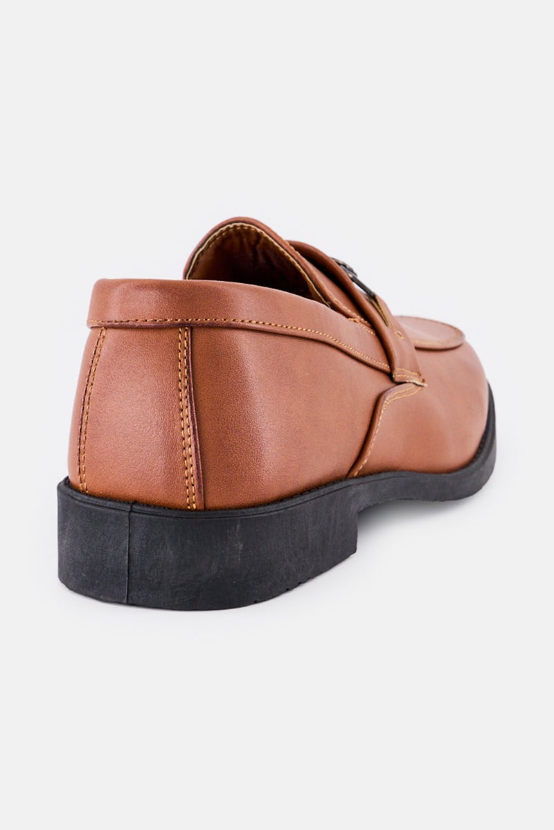 Josmo Kids Boy Slip On Loafers, Brown - Image 3