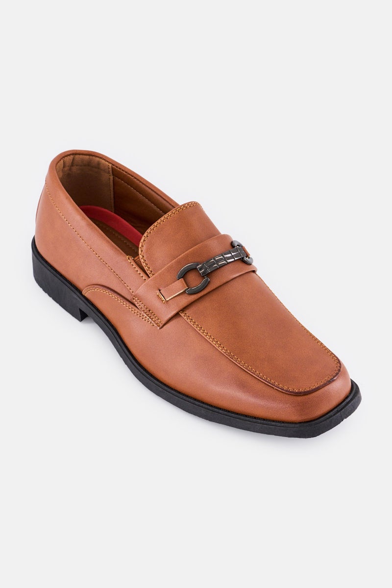 Josmo Kids Boy Slip On Loafers, Brown - Image 1