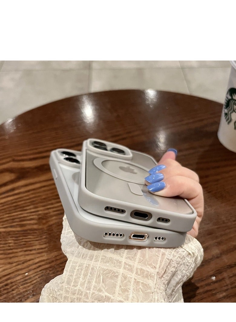 AROAQ Magnetic Clear Phone Case For Iphone,  Wireless Charge Magsafe Transparent Case, Anti-scratch Drop Protection Magnetic Case For Iphone 15 Pro Max, 15 Plus, Pro, ( Black) - Image 4