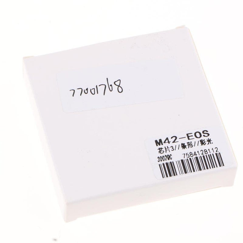 IVELECT حلقة محول عدسة M42 مع شرائح للتكيف مع AF III إلى تركيب EOS EF - فضي - Image 1