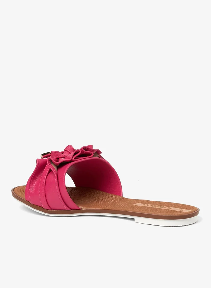 Moleca Pink Flat Sandals for Women – Stylish Ladies Flat Sandals & Comfortable Flat Slippers for Women | Best Price UAE