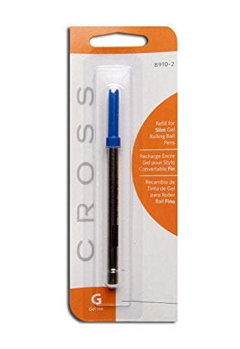 Cross Slim Gel Rolling Ball Refill, Blue, 1Per Card (8910-2) - Image 2
