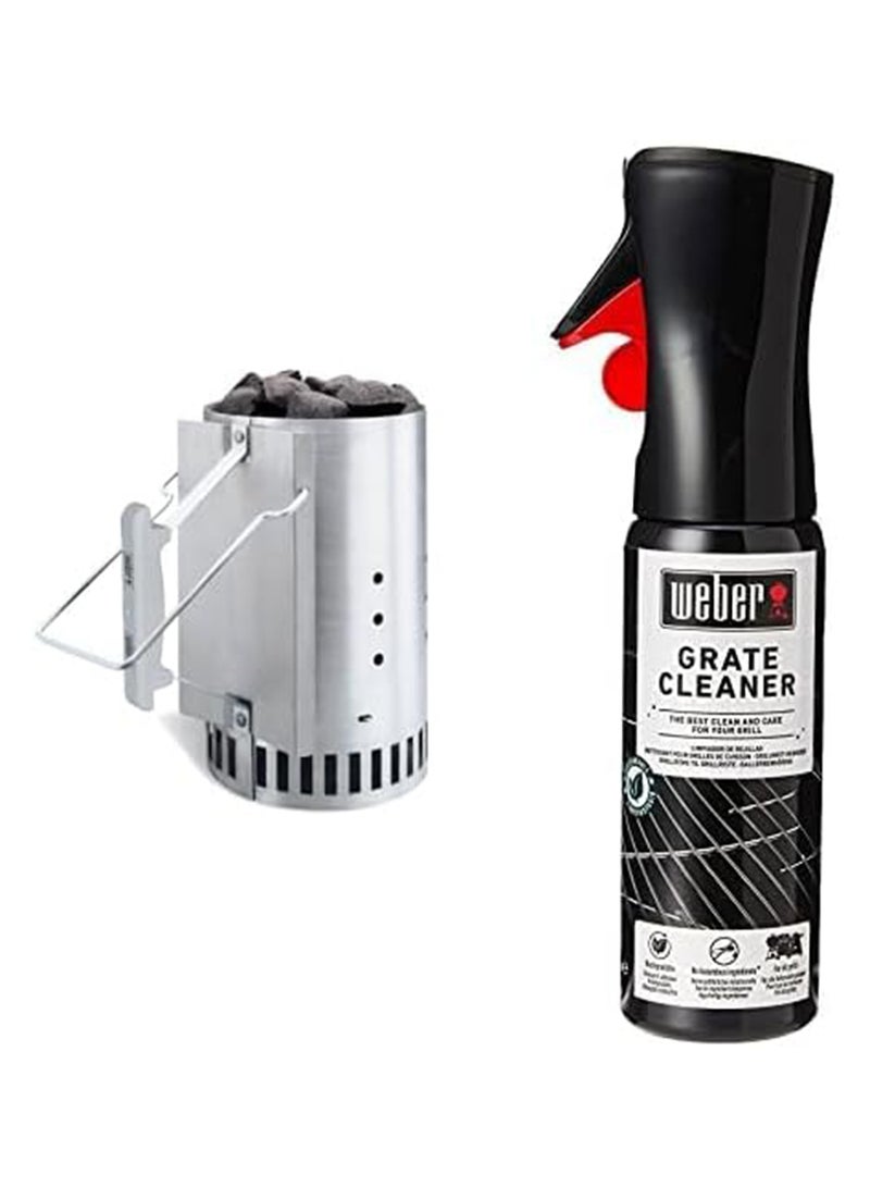 Weber Chimney Starter & Grill Grate Cleaner Spray | Biodegradable BBQ Cleaner | Weber Barbecue Accessories | Designed for Cleaning Cooking Grates and Internal Cookbox of Any Barbecue - 300ml (17875) - Image 5