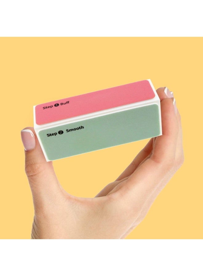mylee 3 Way Nail Buffer Professional Salon Manicure Treatment Sanding File 3 Sided Grit (320/600/3000) Buffing Block for Easy Gel Polish and Acrylic Prep Shiny Glossy Surface for Natural Nails - Image 3