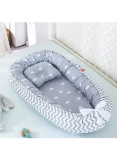 Filly Soft And Lightweight Portable Design With Printed Bassinet For Up To 0-12 Months, Baby Lounger Baby Nest  Cotton Newborn Bassinet Mattress for Baby  - Image 1