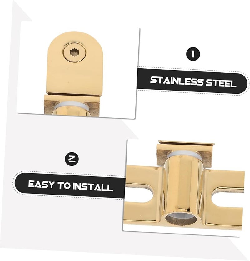 Stainless Steel Pivot Hinges For Glass Shower Door Heavy Duty Easy Installation - Image 4