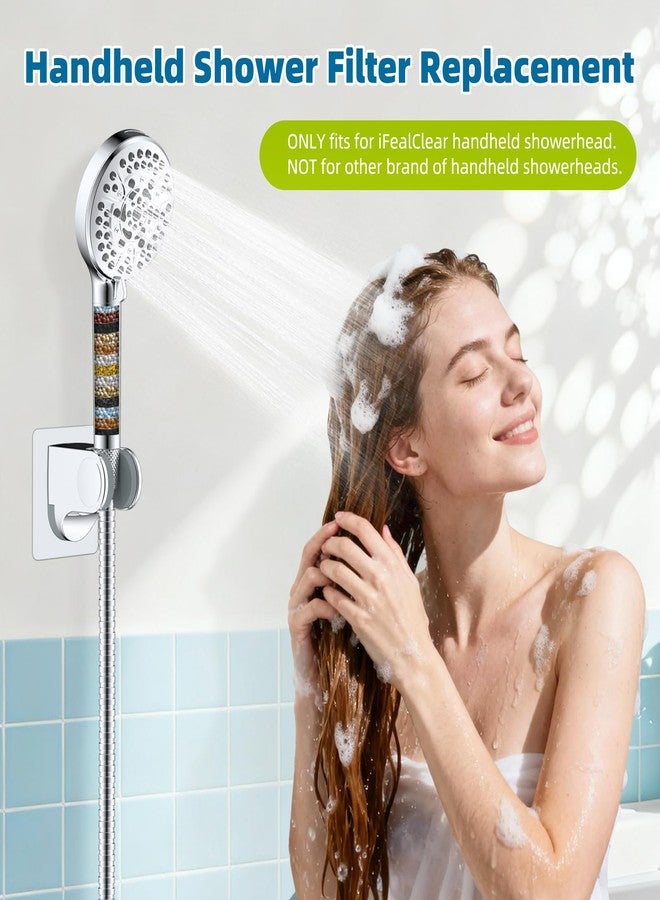 iFealClear 2 Pack Replacement Shower Filters for iFealClear 10-Spray Handheld Shower Head, 20-Stage Water Softener Showerhead Filter for Hard Water, Remove Chlorine,Reduce Dry Itchy Skin and Eczema - Image 2