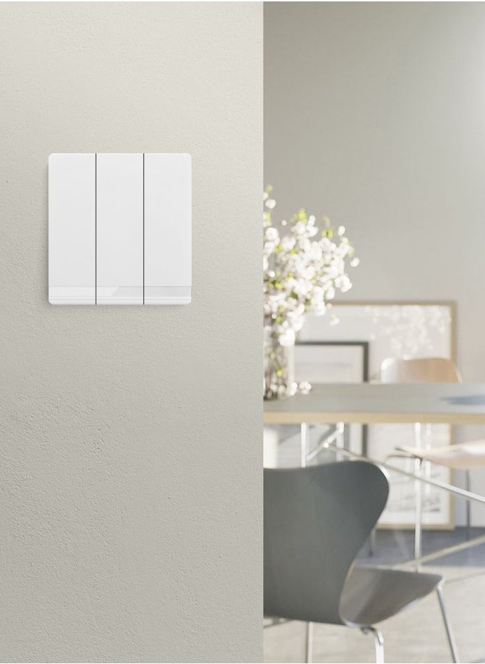 Vmax - Vmax V5 Series 3 Gang 3 Way Wall Switch 3X3 Inches White Ivory - Image 1
