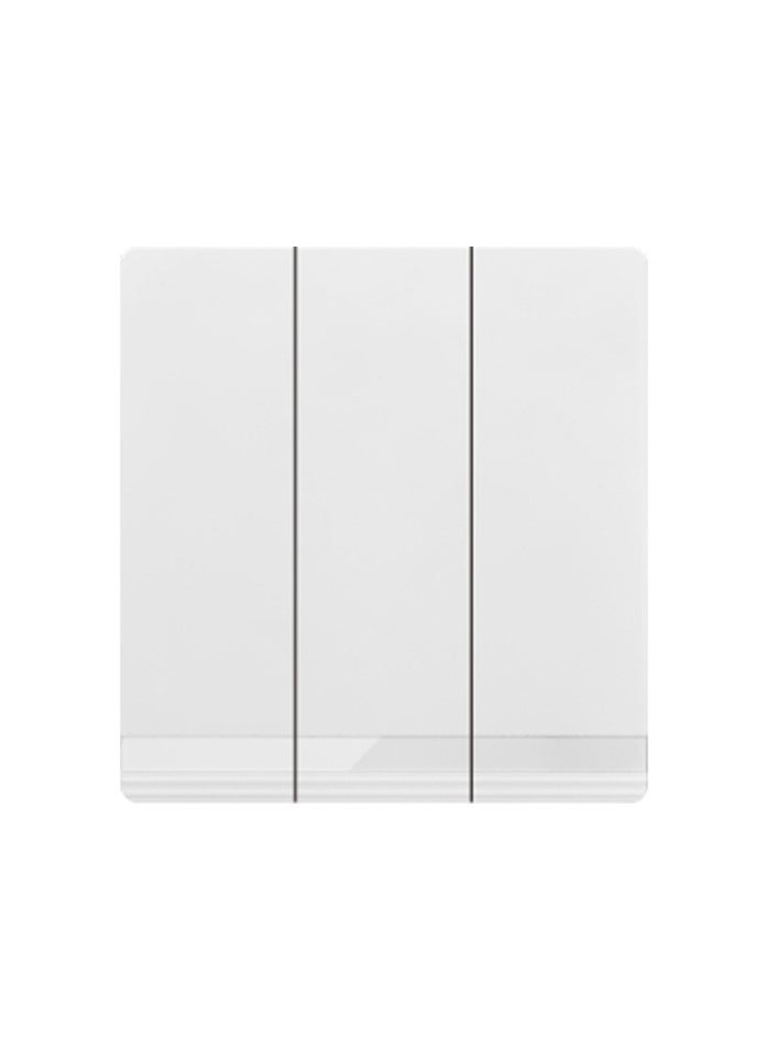 Vmax - Vmax V5 Series 3 Gang 3 Way Wall Switch 3X3 Inches White Ivory - Image 1