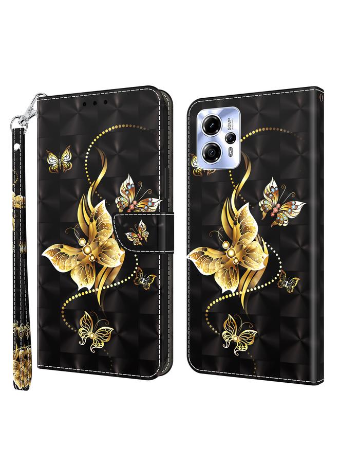 S-TOP Case For Motorola Moto G13 / G23 3D Painted Leather Phone Case - Image 1