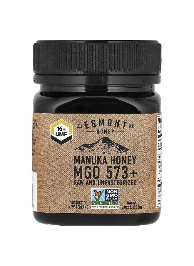 EGMONT HONEY Egmont Honey, Manuka Honey, Raw And Unpasteurized, UMF 16+, MGO 573+, 8.82 oz (250 g)  - Image 1