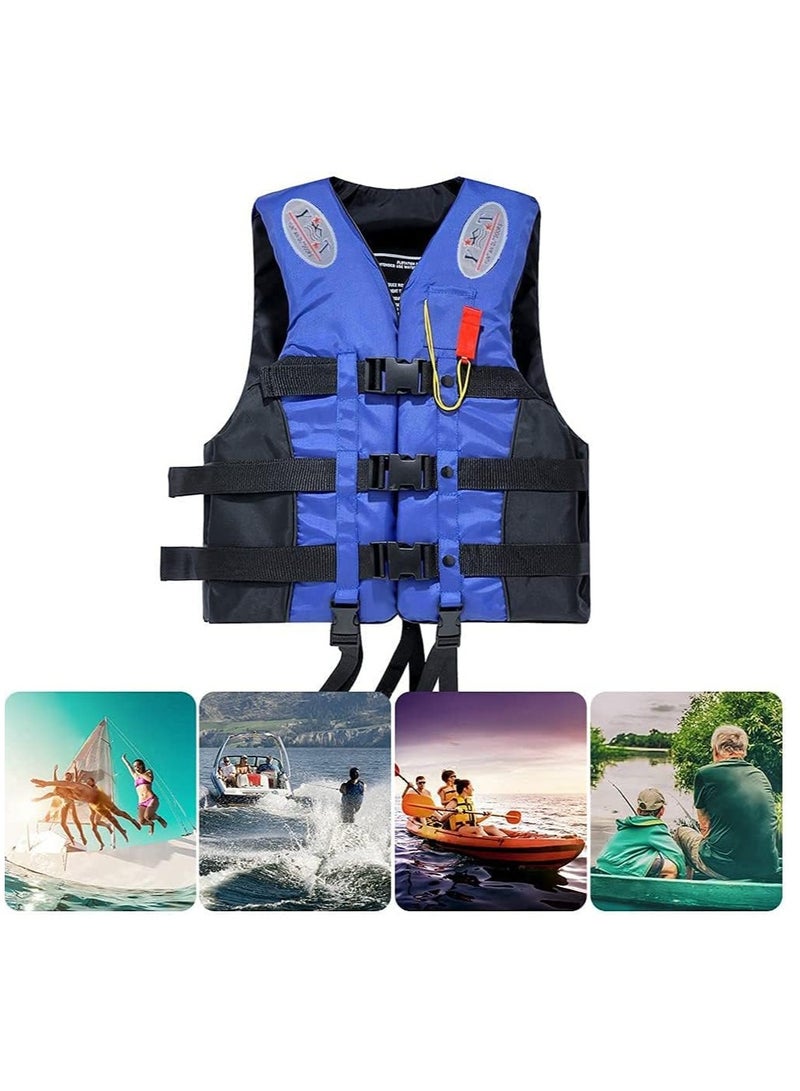 REBENUO Life Jacket Safety Vests Water Suit Kayak Boating Swimming Surfing Drifting Gear Size {XXL} .90 to 120 Kg (blue) - Image 2